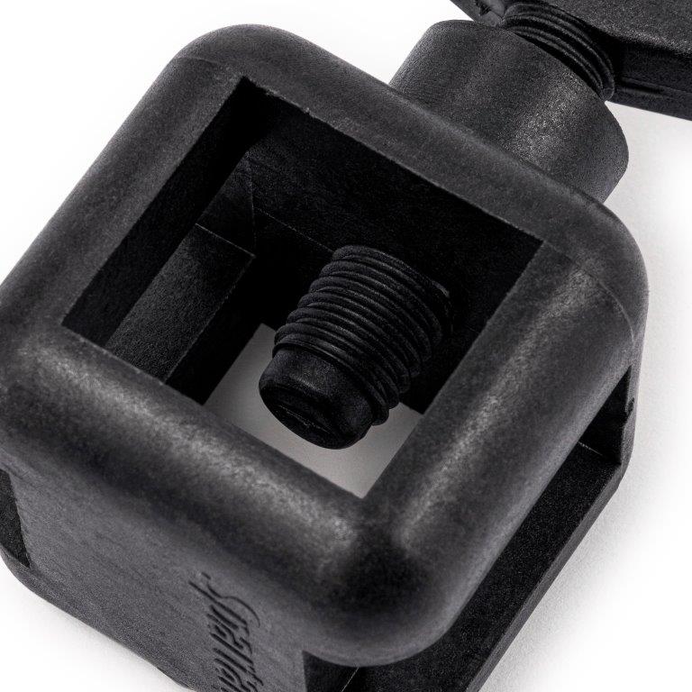 Spartan Box Clamp in Noryl, close up