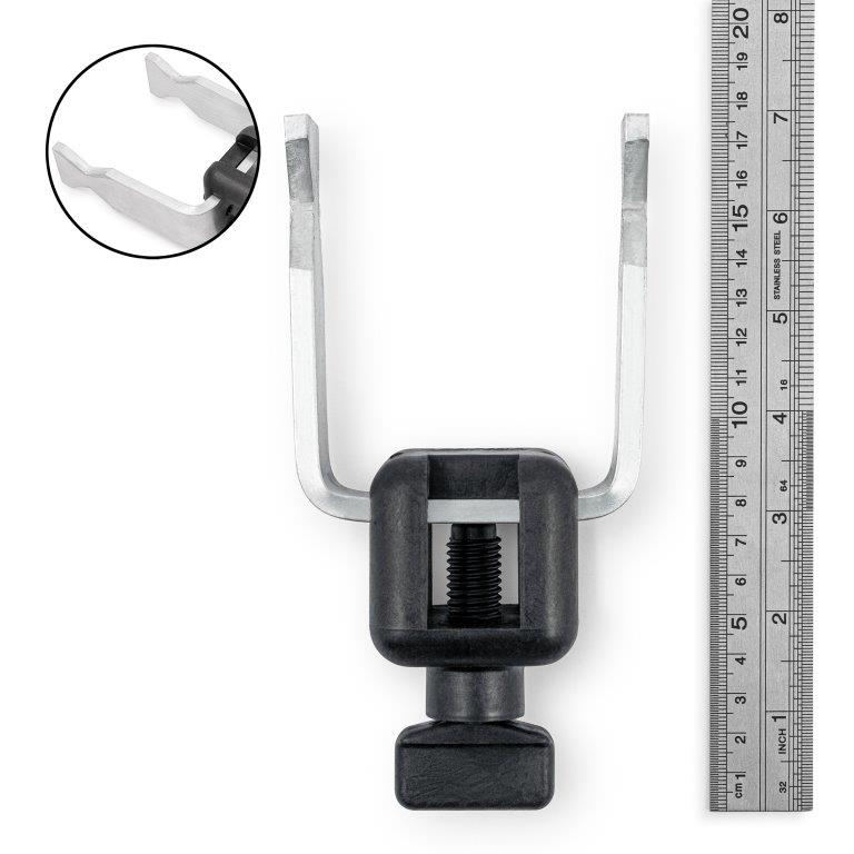 Spartan Box Clamp in Noryl with aluminium clip