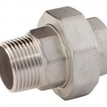A stainless steel union.


