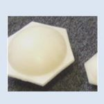 A white hexagonal float 