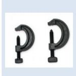 A pair of black spartan G clamps