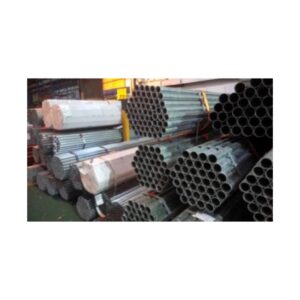 Steel tubes stacked together at CMT Engineering