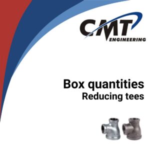 Box quantities of reducing tees